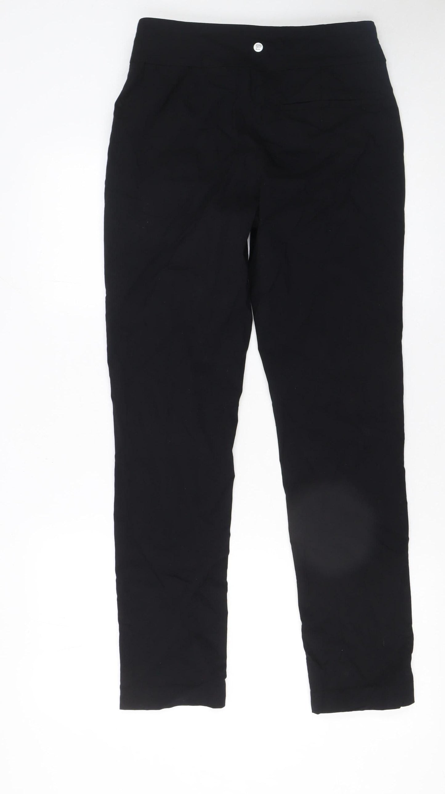 Womens UK Size S EP New York Slim Fit Casual Workwear Travel Black Trousers