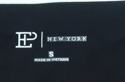 Womens UK Size S EP New York Slim Fit Casual Workwear Travel Black Trousers