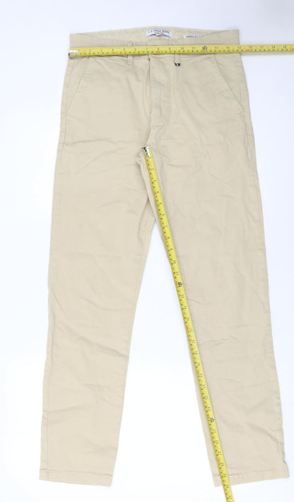 Mens UK Size 30R U.S. Polo Assn. Regular Fit Chino Beige Trousers