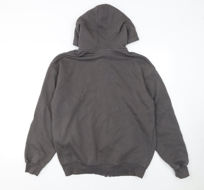 Womens UK Size S Bershka Grey Full Zip Hoodie