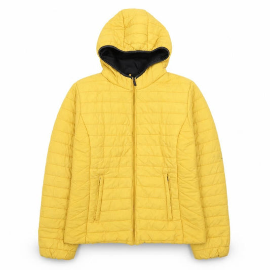 Womens UK Size 12 Stradivarius Yellow Puffer Jacket