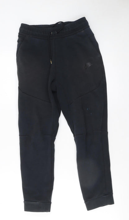 Boys UK Size L Nike Regular Fit Jogger Black Trousers
