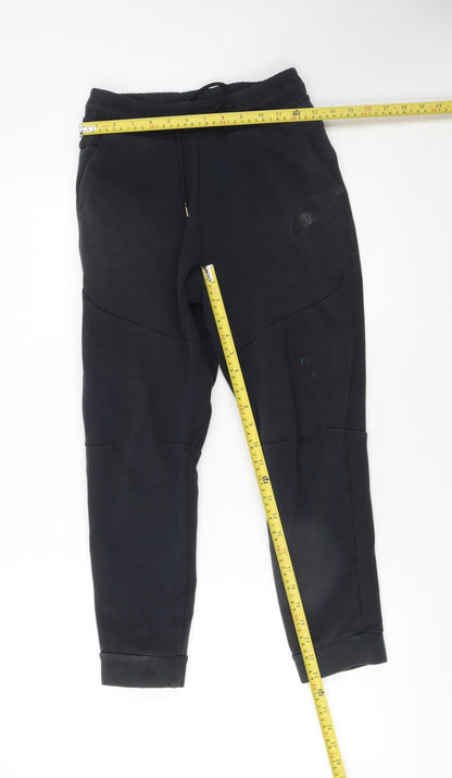 Boys UK Size L Nike Regular Fit Jogger Black Trousers