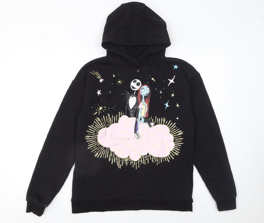 Girls UK Size 13-14 Years Primark Black Pullover Hoodie