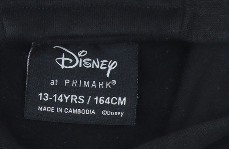 Girls UK Size 13-14 Years Primark Black Pullover Hoodie