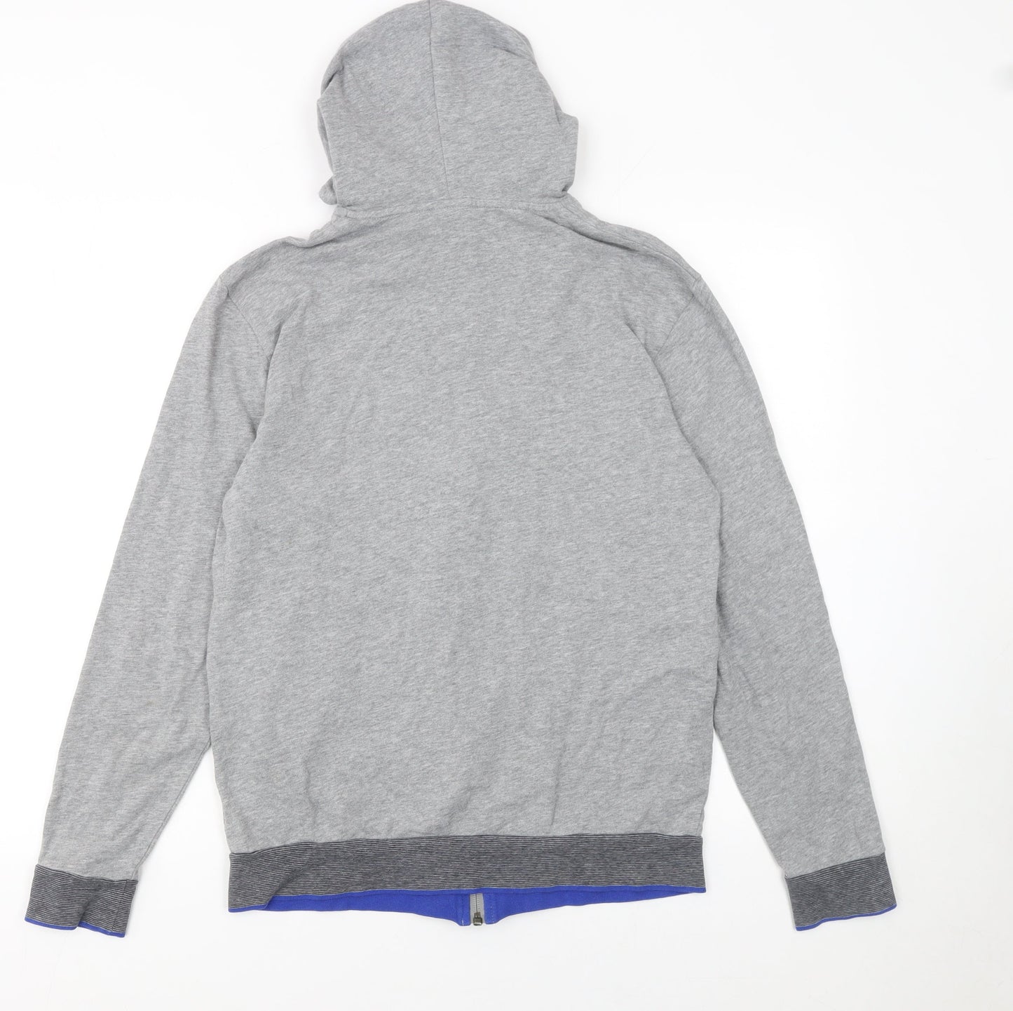 Mens UK Size S HUGO BOSS Grey Full Zip Hoodie