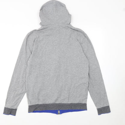 Mens UK Size S HUGO BOSS Grey Full Zip Hoodie