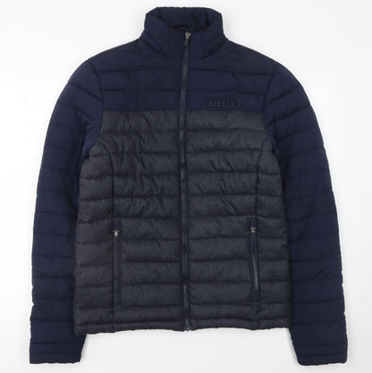 Mens UK Size S Diesel Blue Puffer Jacket