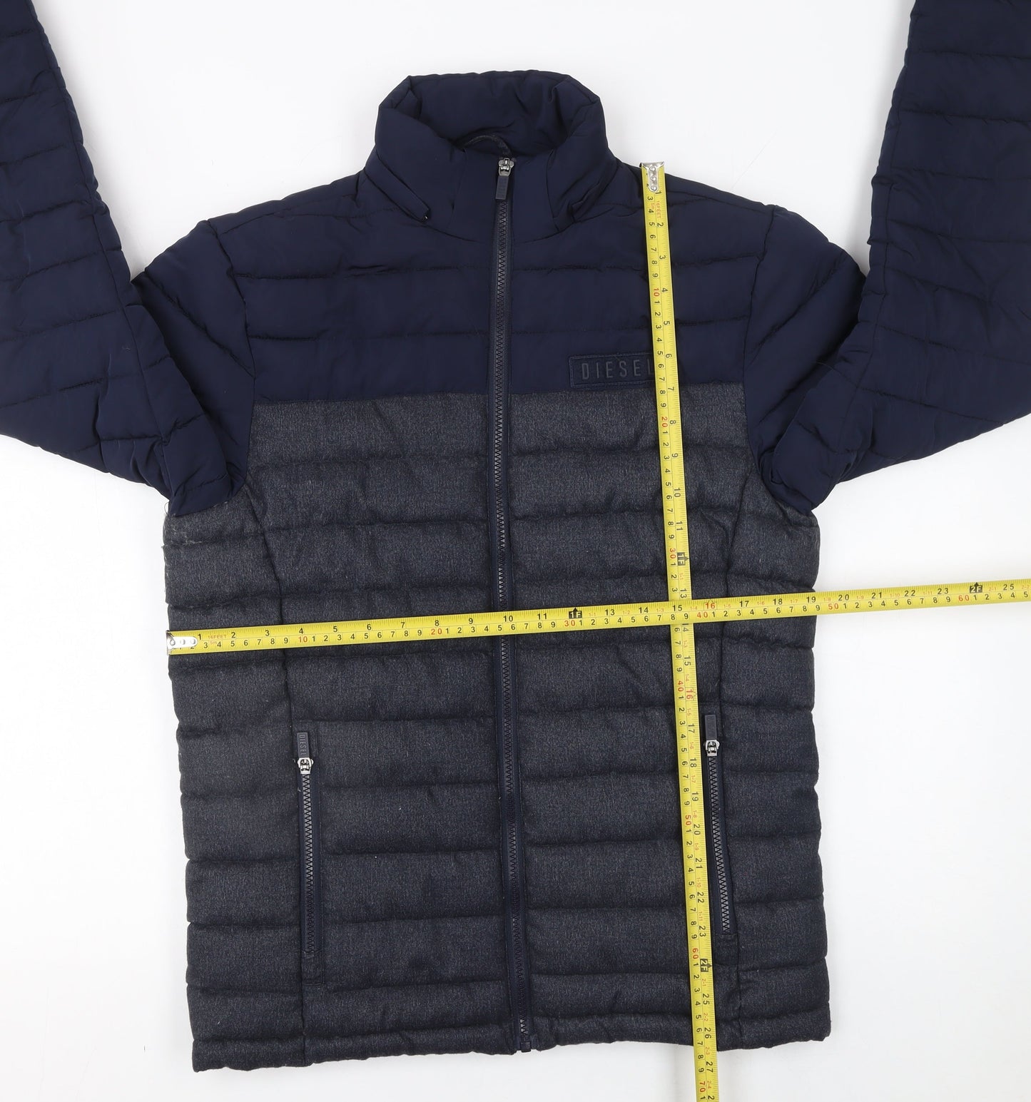 Mens UK Size S Diesel Blue Puffer Jacket