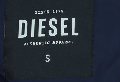 Mens UK Size S Diesel Blue Puffer Jacket