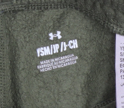 Under Armour Boys Green Jogger Activewear Trousers Size 7 Years