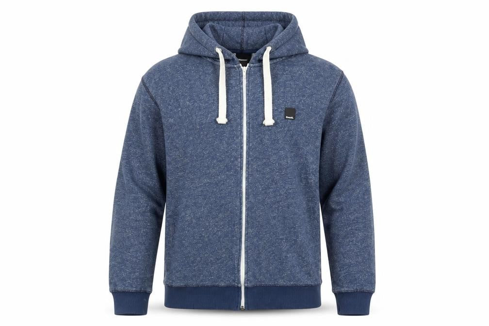 Mens UK Size M Bench Blue Full Zip Hoodie