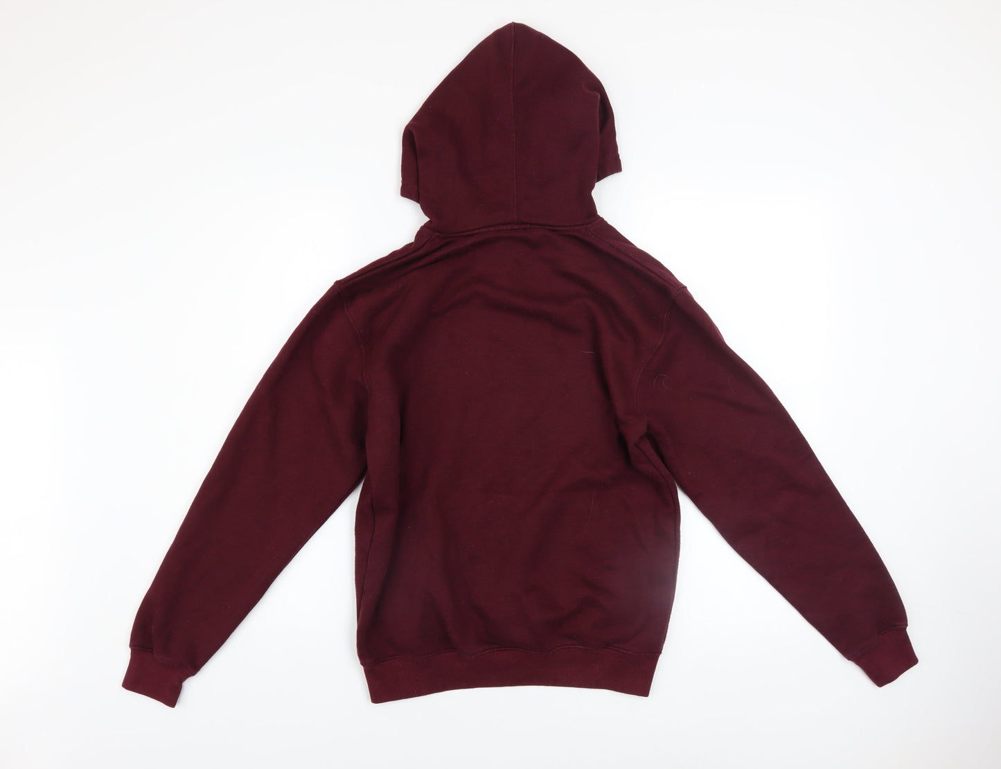 Womens UK Size XL Eat Sleep Shop Repeat Red Pullover Hoodie