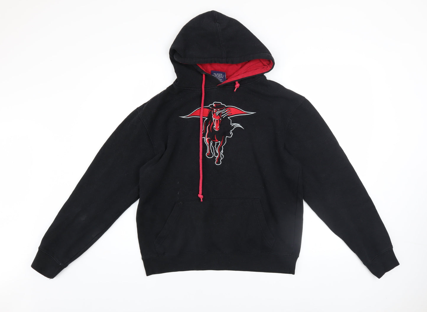 Mens UK Size M Campus Heritage Black Pullover Hoodie