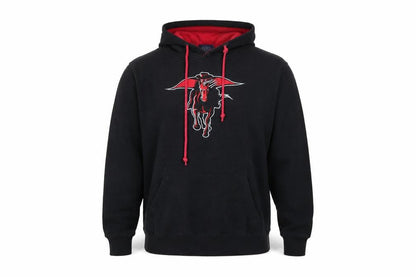 Mens UK Size M Campus Heritage Black Pullover Hoodie