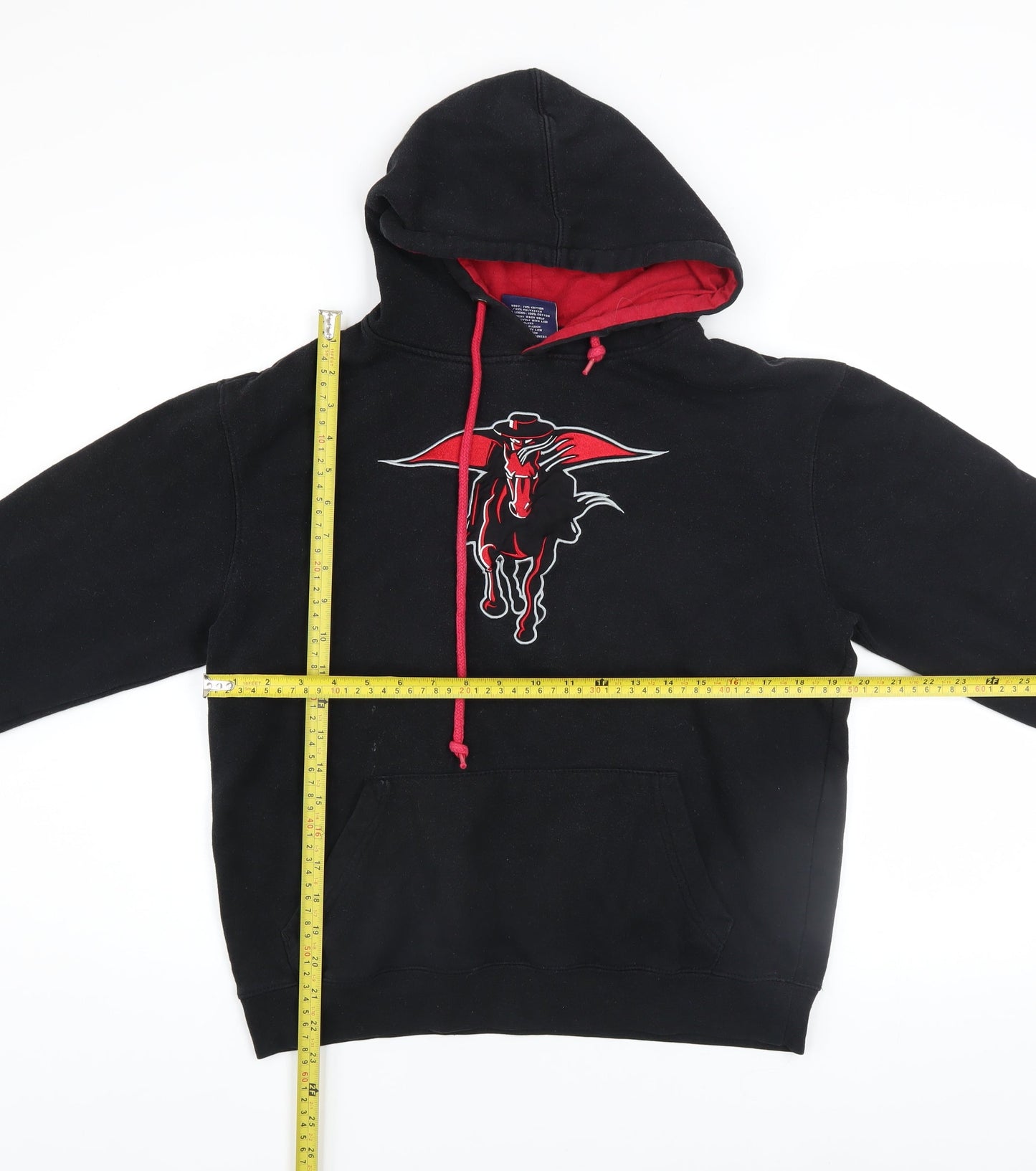 Mens UK Size M Campus Heritage Black Pullover Hoodie