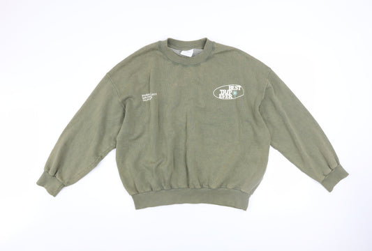 Womens UK Size XS Pacific Republic Green Pullover Sweatshirt