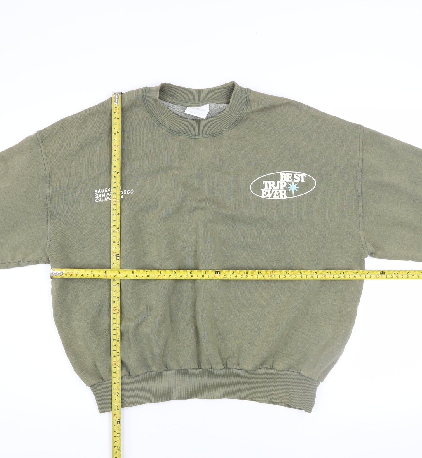 Womens UK Size XS Pacific Republic Green Pullover Sweatshirt