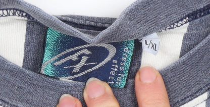 Mens UK Size L FX Blue Pullover Sweatshirt
