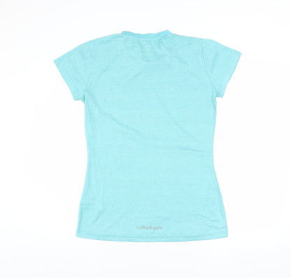 Womens UK Size M millie & gym Blue Running Gym & Training Fitness Yoga T-Shirt