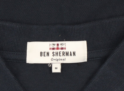 Mens UK Size M Ben Sherman 100% Cotton Polo Shirt