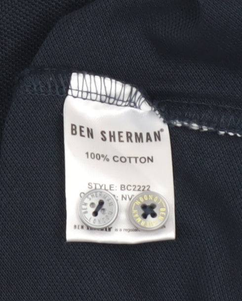 Mens UK Size M Ben Sherman 100% Cotton Polo Shirt