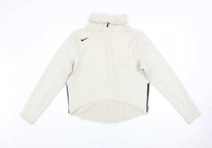 Womens UK Size S Nike Beige Pullover Sweatshirt