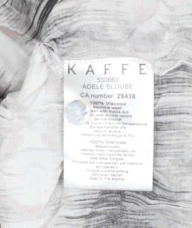 Womens UK Size 6 Kaffe Multicoloured Tunic Blouse