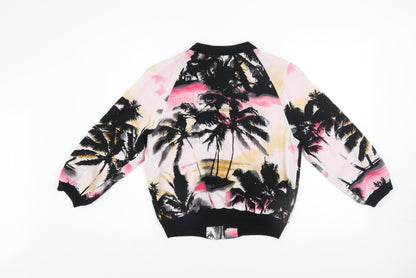 Womens UK Size 8 River Island Multicoloured Bomber Jacket