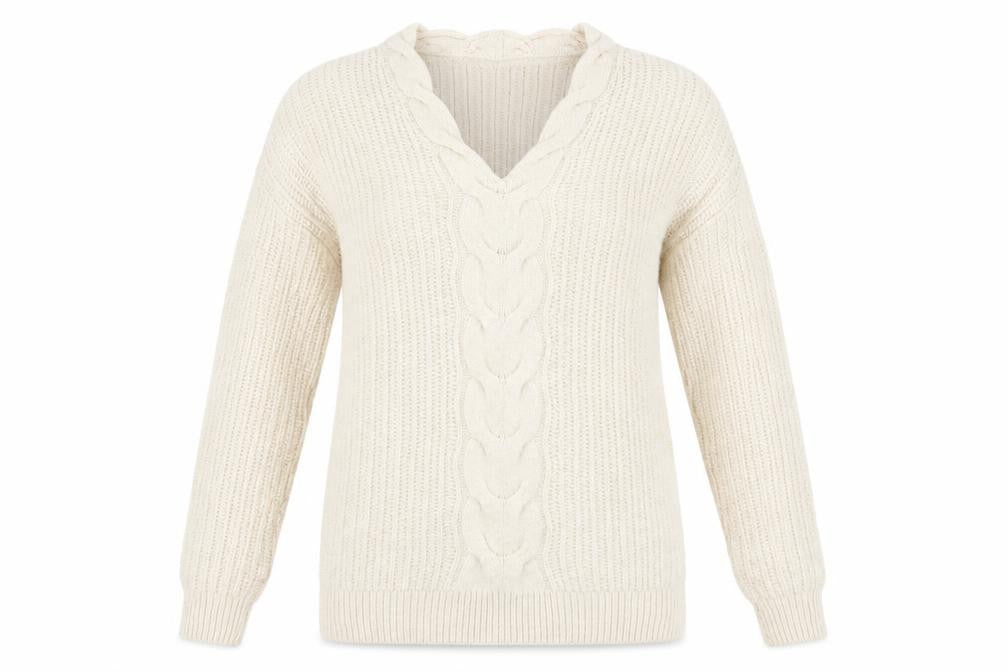 Womens UK Size 10 NEXT Ivory Pullover Jumper