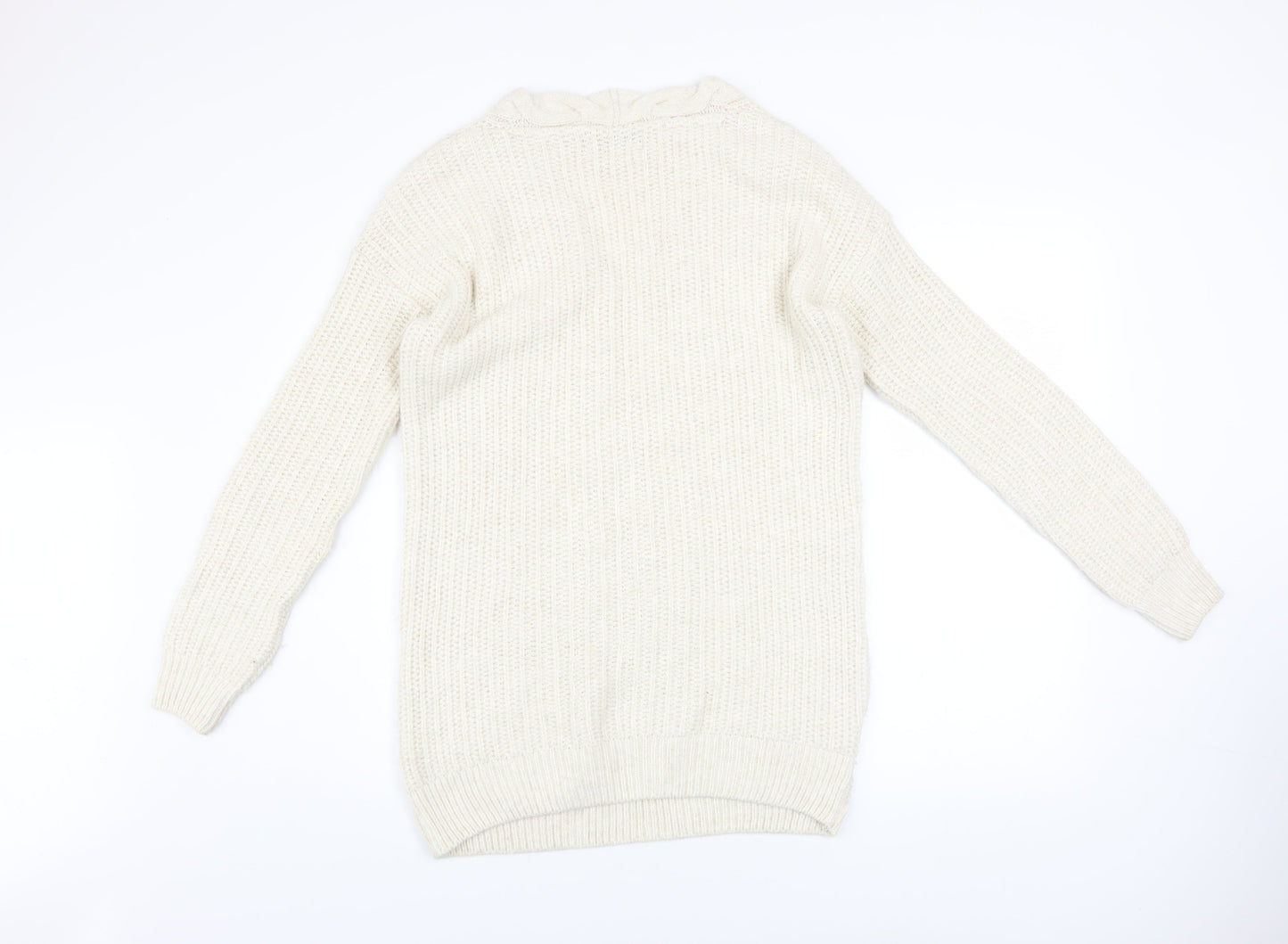 Womens UK Size 10 NEXT Ivory Pullover Jumper