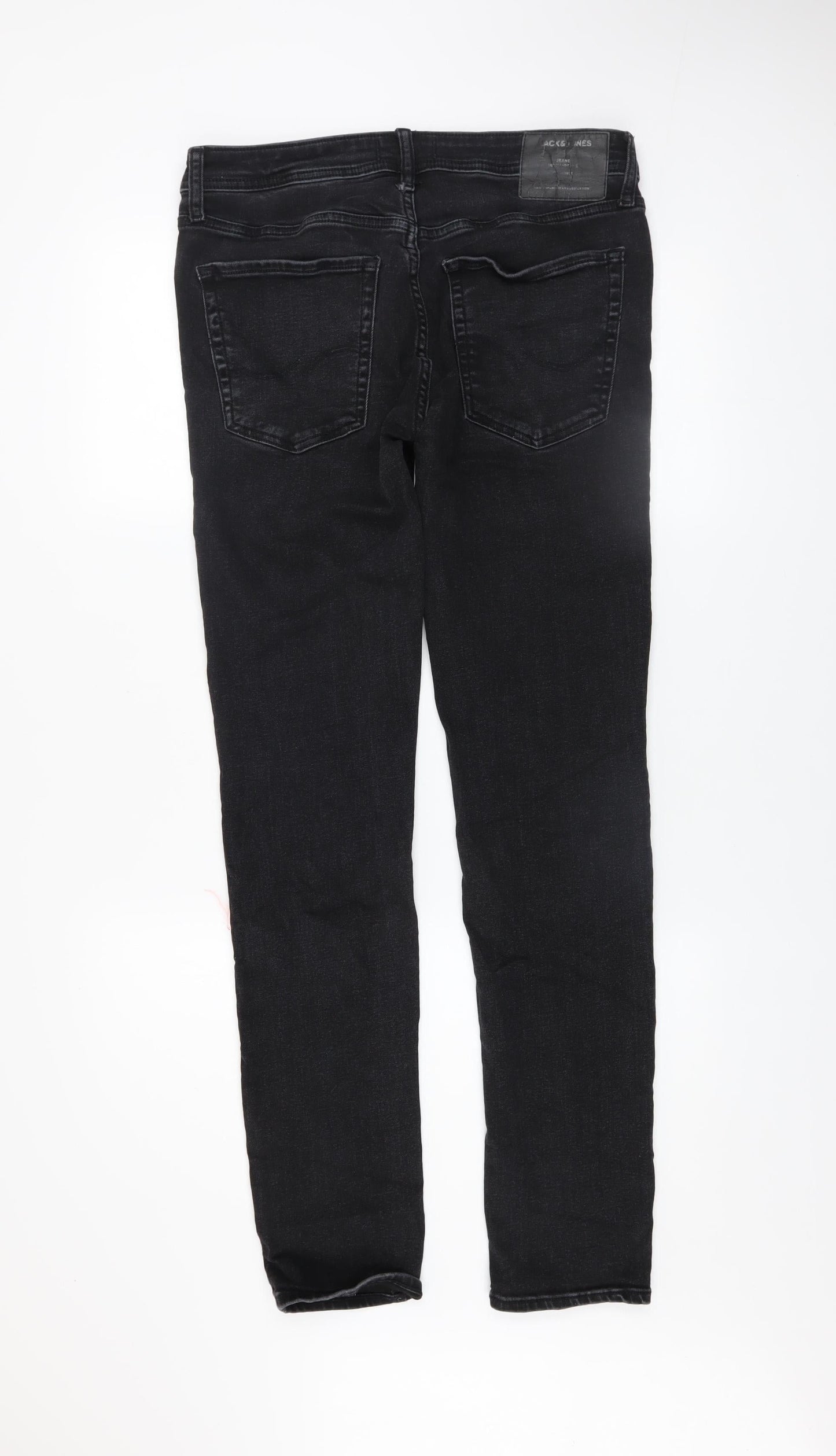 Mens UK Size M JACK & JONES Slim Fit Skinny Black Jeans