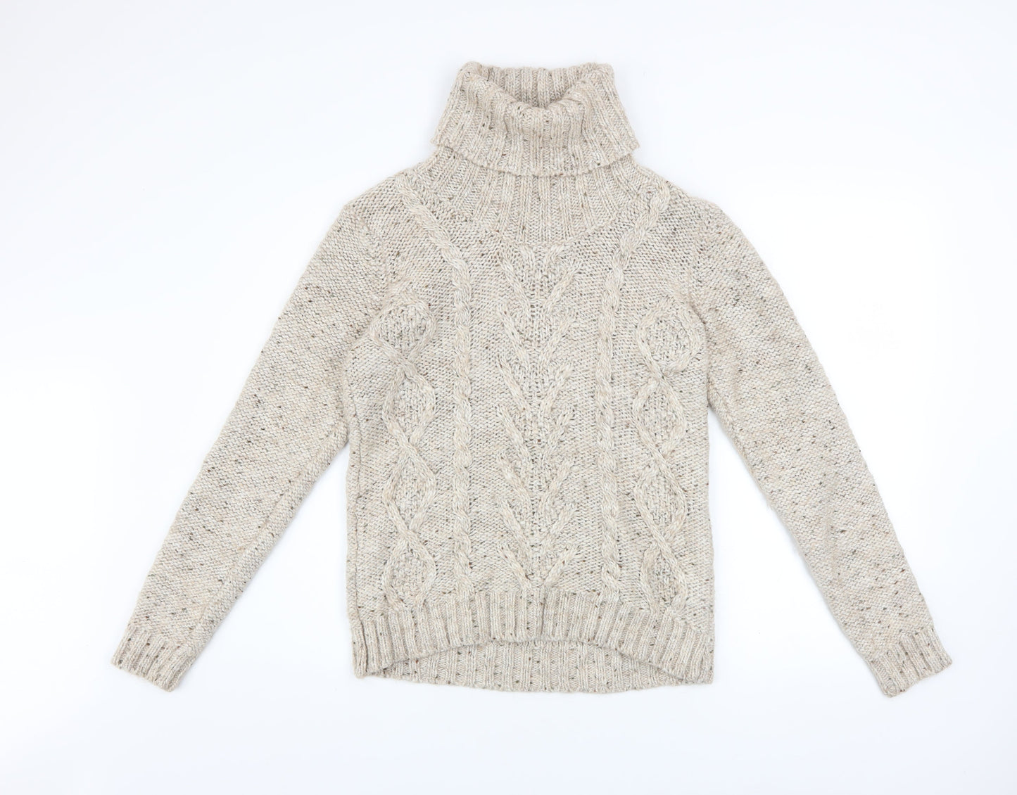 Womens UK Size L Gallery Beige Pullover Jumper