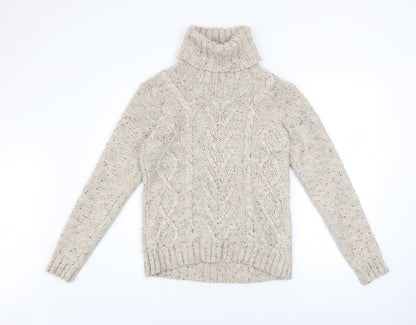Womens UK Size L Gallery Beige Pullover Jumper