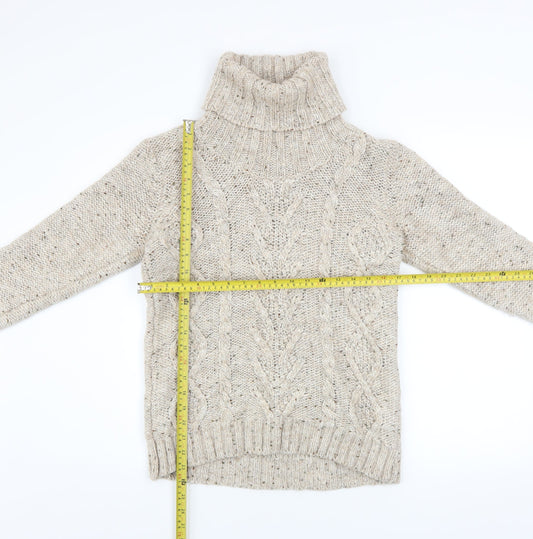 Womens UK Size L Gallery Beige Pullover Jumper