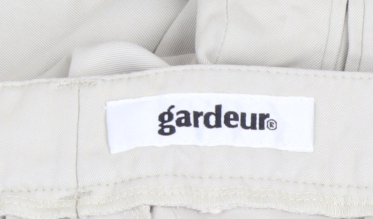 Womens UK Size 12 GARDEUR Regular Fit Chino Beige Trousers