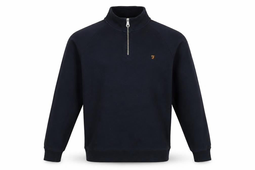 Mens UK Size L Farah Blue Pullover Sweatshirt