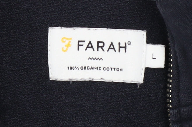 Mens UK Size L Farah Blue Pullover Sweatshirt