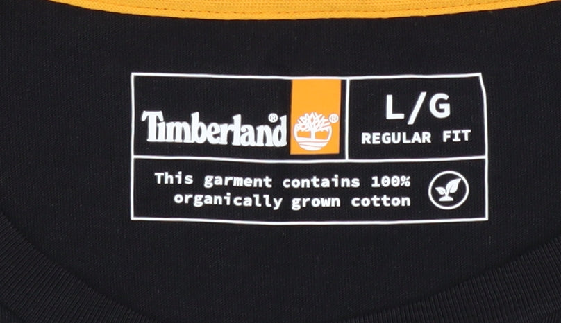 Mens UK Size L Timberland Black  T-Shirt