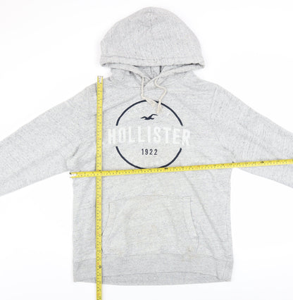 Mens UK Size L Hollister Grey Pullover Hoodie