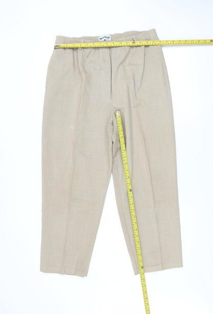 Womens UK Size 16 Sportleigh of London Regular Fit Casual Travel Beige Trousers