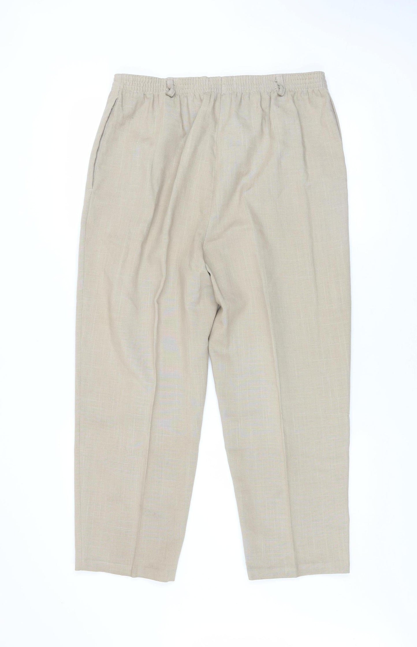 Womens UK Size 16 Sportleigh of London Regular Fit Casual Travel Beige Trousers