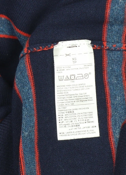 Mens UK Size XS Gap Blue Pullover Jumper