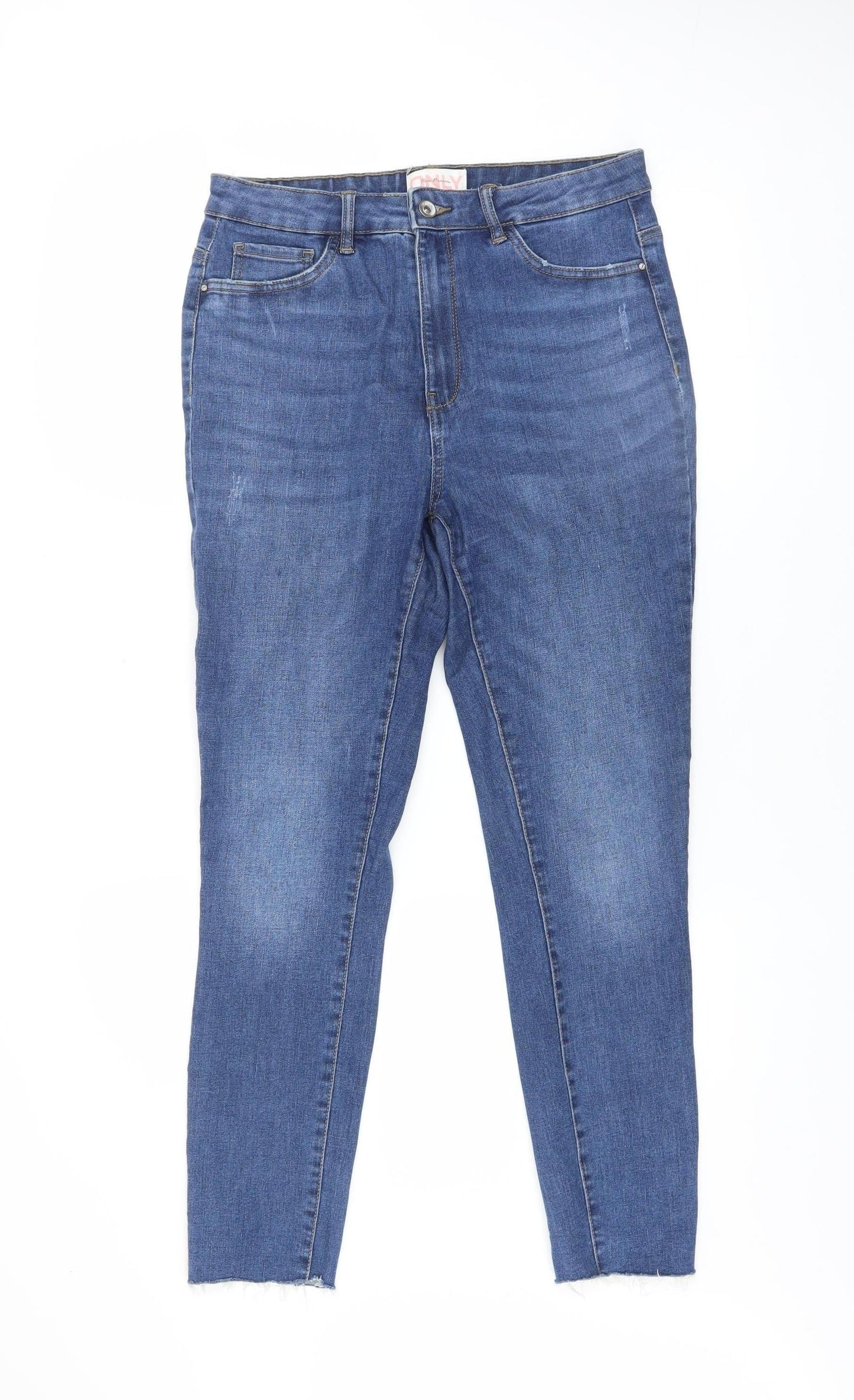 Womens UK Size L Only Slim Fit Skinny Blue Jeans