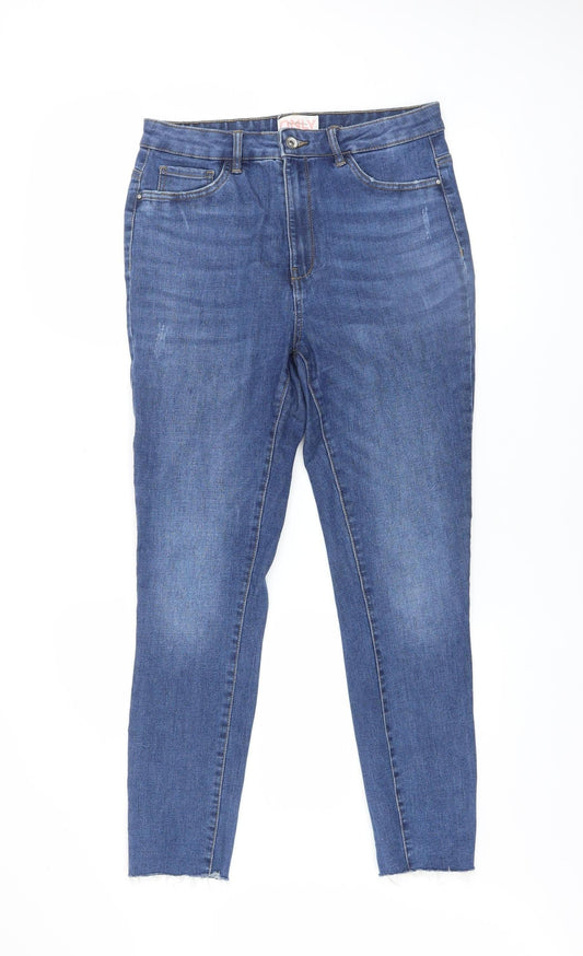 Womens UK Size L Only Slim Fit Skinny Blue Jeans
