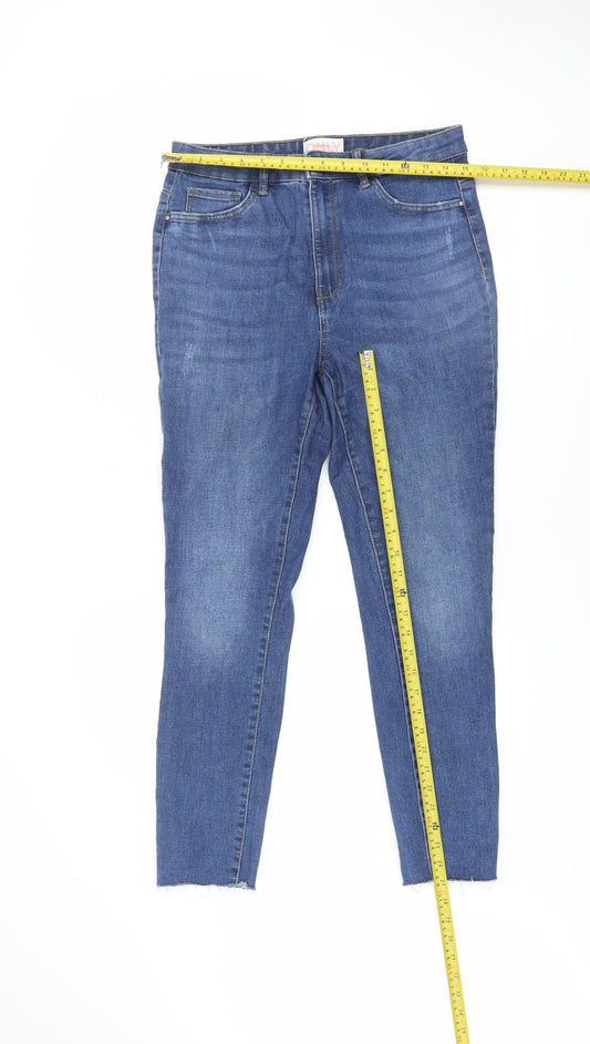 Womens UK Size L Only Slim Fit Skinny Blue Jeans