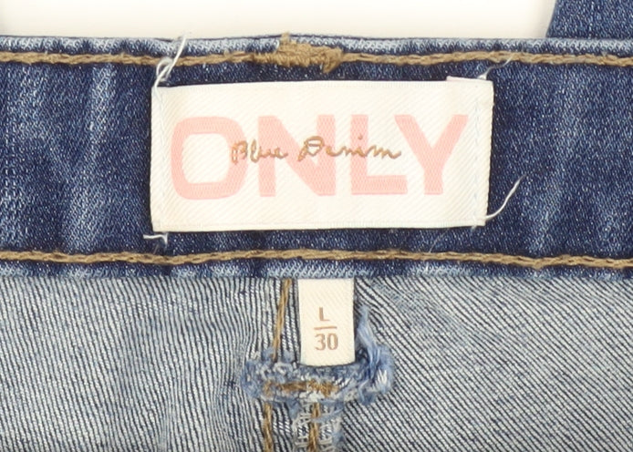 Womens UK Size L Only Slim Fit Skinny Blue Jeans