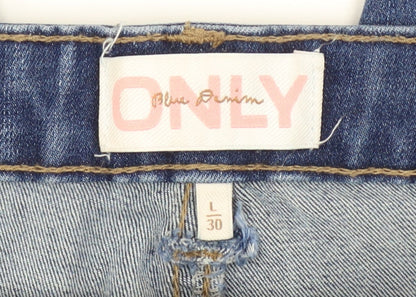 Womens UK Size L Only Slim Fit Skinny Blue Jeans