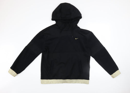 Womens UK Size S Nike Black Pullover Hoodie