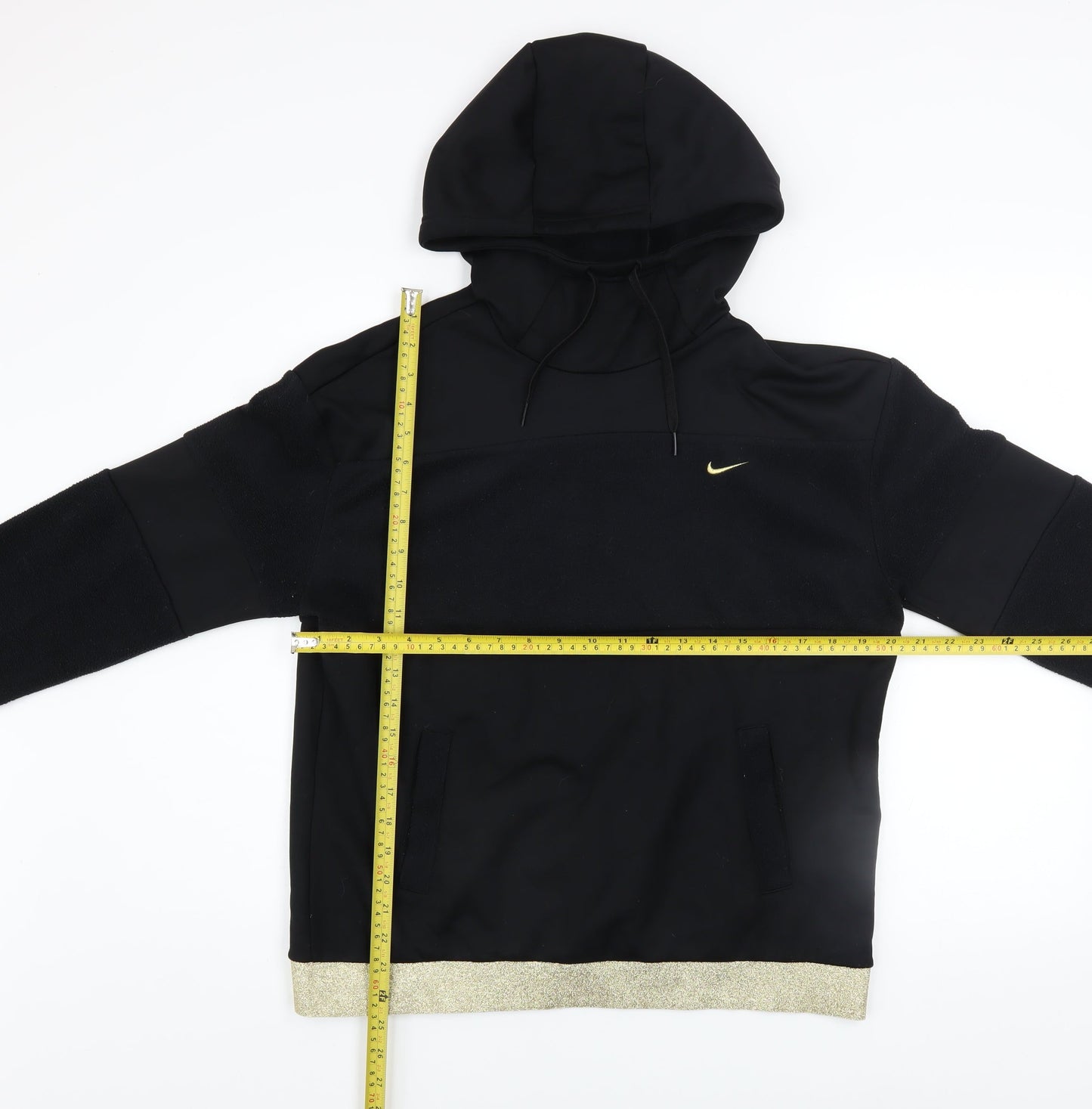 Womens UK Size S Nike Black Pullover Hoodie